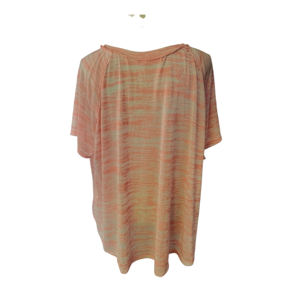 Maronie By Anthropologie Pink And White Striped Light Weight Oversized T Size L - Picture 2 of 6